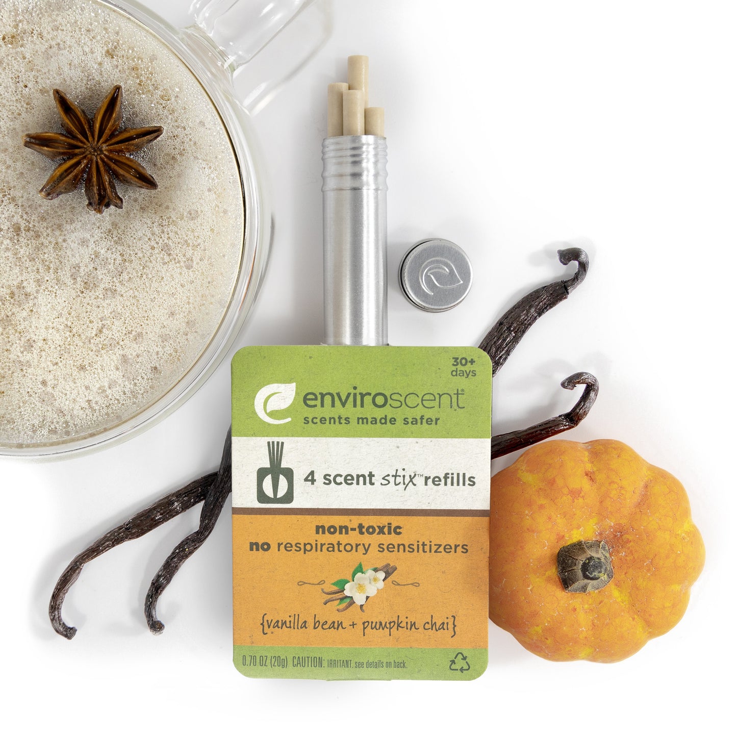 Enviroscent - Stix Refill - Vanilla Bean + Pumpkin Chai