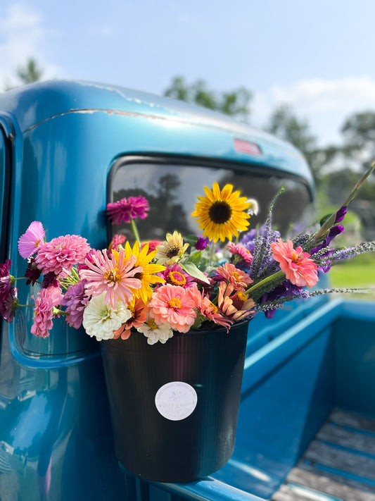 DIY Bucket Of Blooms