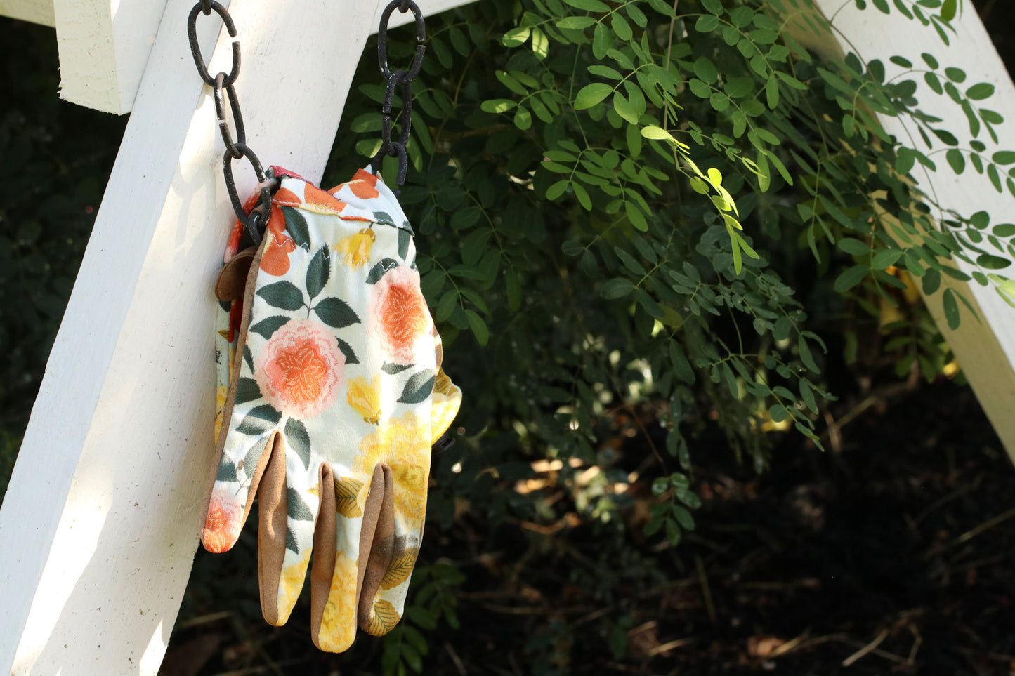 Mid-Arm Floral Gardening Gloves