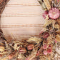 Dried Grapevine Wreath - Pink & Purple - Small