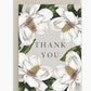 Greeting Card- Thank You with Magnolia Flowers