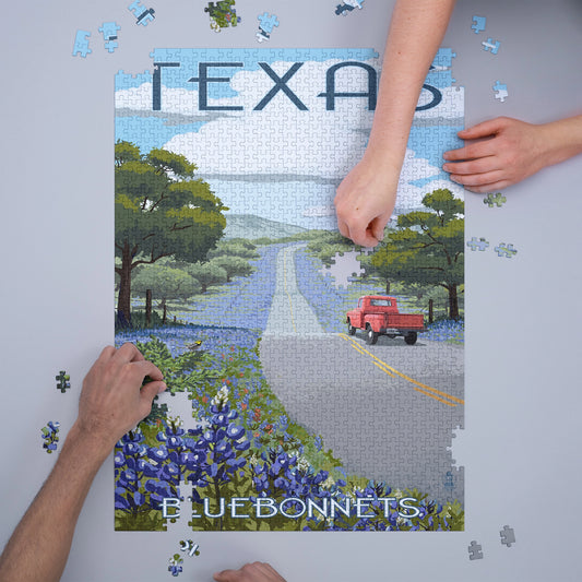 1000 Piece Texas Bluebonnet Puzzle